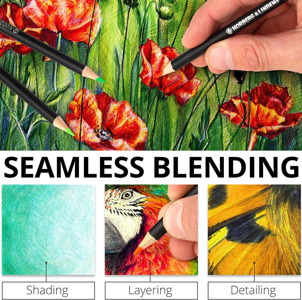 20) Zenacolor Expert Series Colored Pencils (Burgundy - 108) BULK