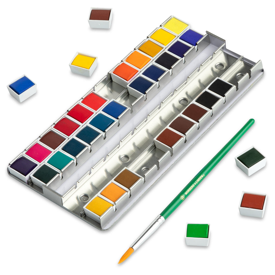 Watercolor Paints for Adults, Water Color Paint Palette 36 Colors