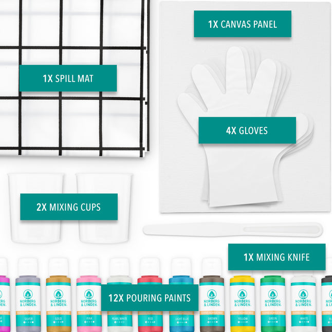 MD16 Acrylic Pouring Set