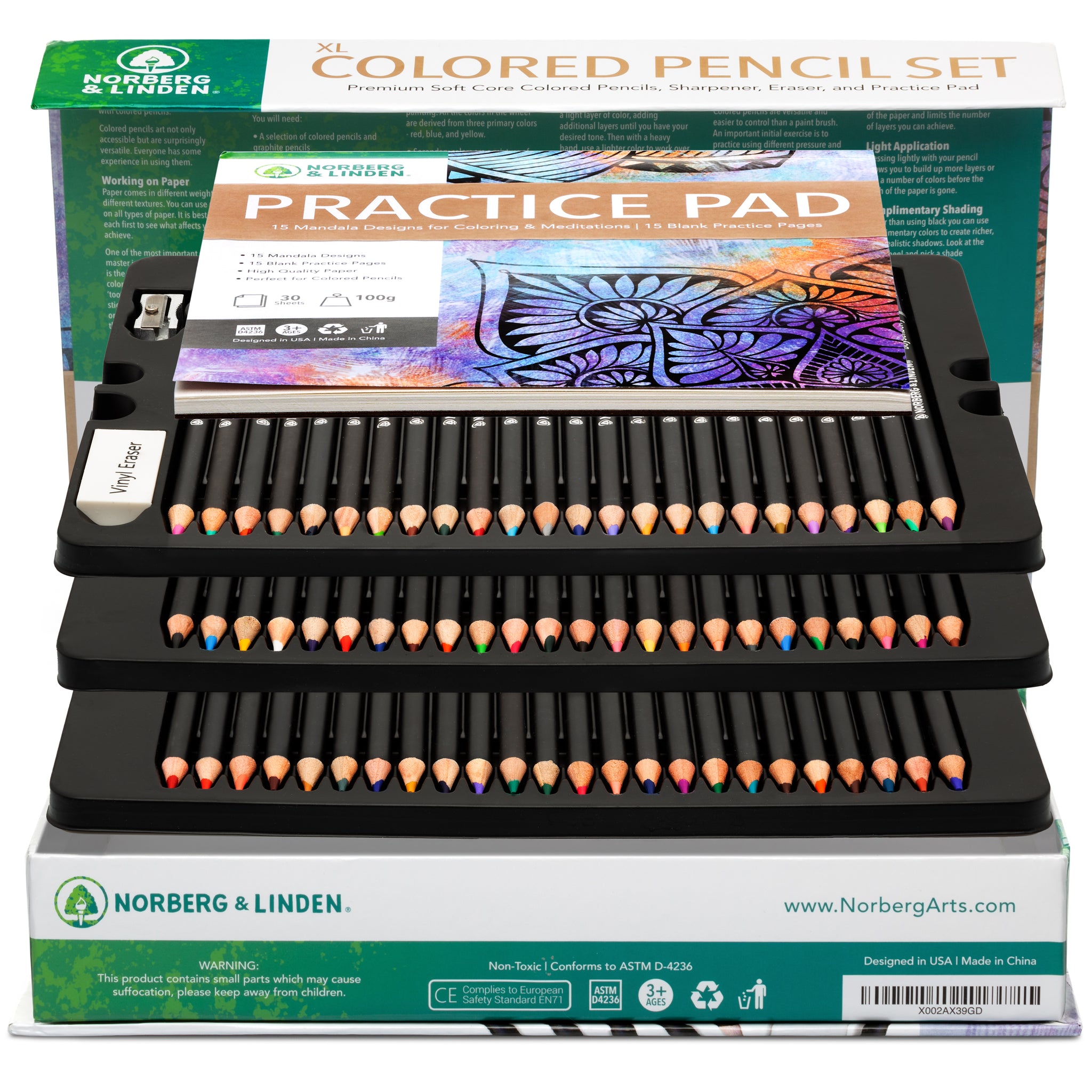 Norberg & Linden Colored Pencils for Adult Coloring, Premium 72 Color —  CHIMIYA